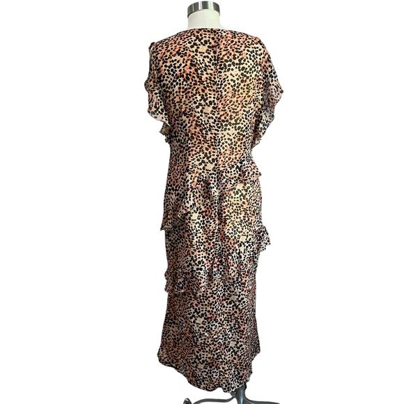 Majorelle Jasmina Leopard Midi Dress Size Large - Picture 3 of 11